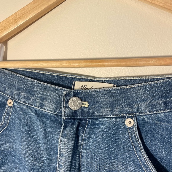 Madewell denim shorts front pocket and rear zipper pockets high waisted size 26 - Picture 5 of 9